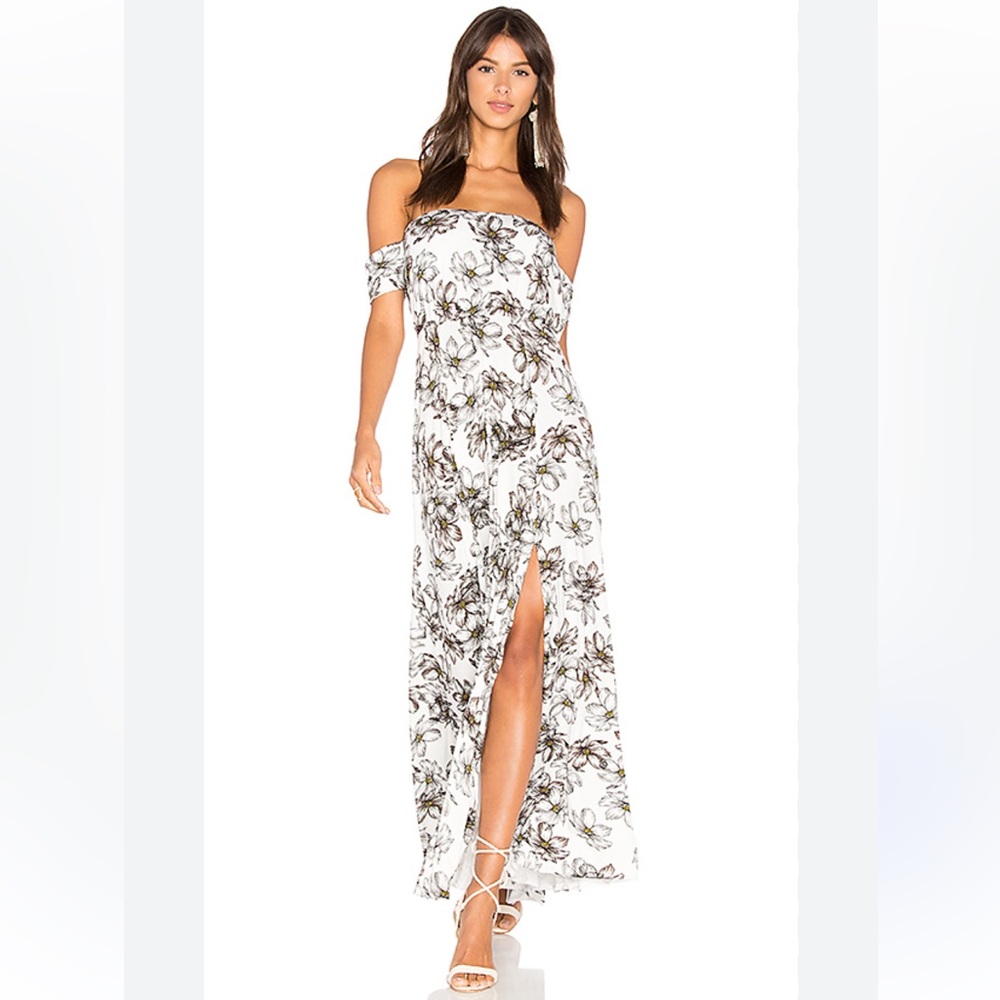 Revolve Clayton Floral Off-Shoulder Maxi Dress